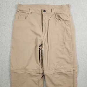 Mountain Hardware Pants 30x28 Brown Convertible Hiking Trail Cycling Outdoors